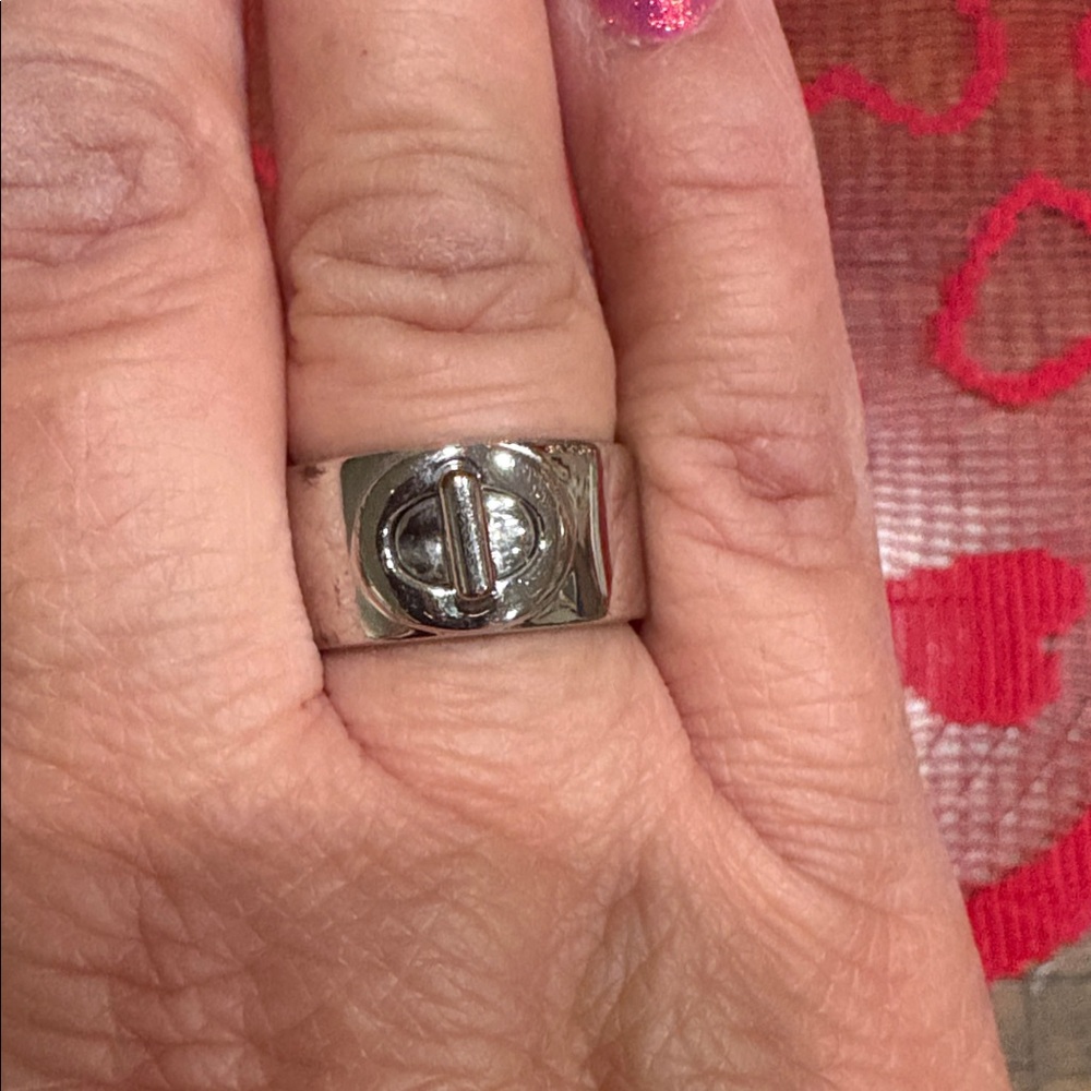 Coach Silver Ring With Unique Design - image 5